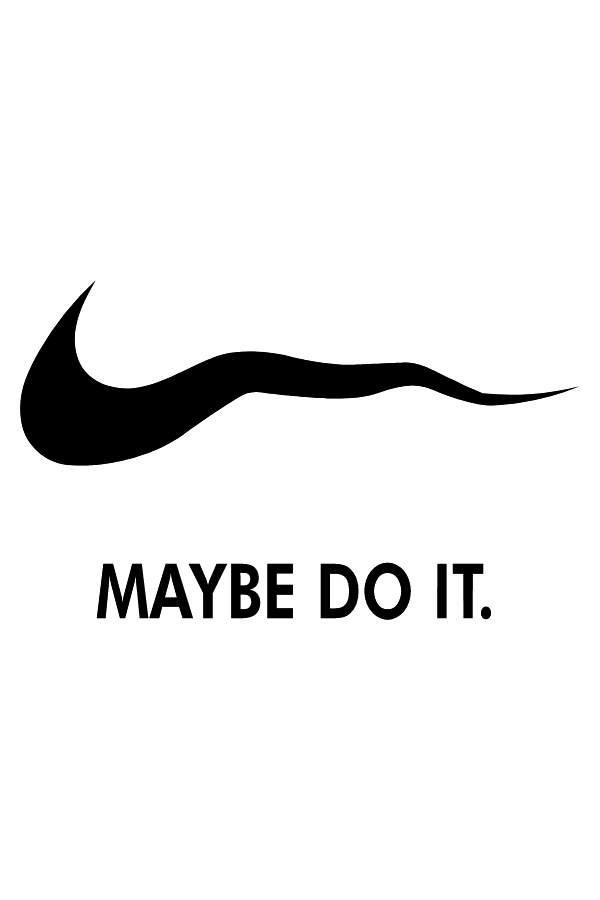 Nike Maybe Do It Sticker  Sticker Mania