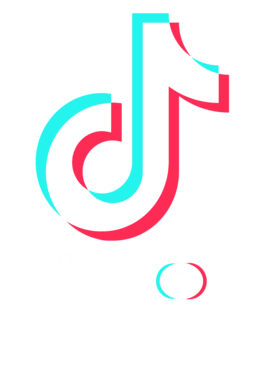 Tik Tok Logo For Dark Background T Shirt