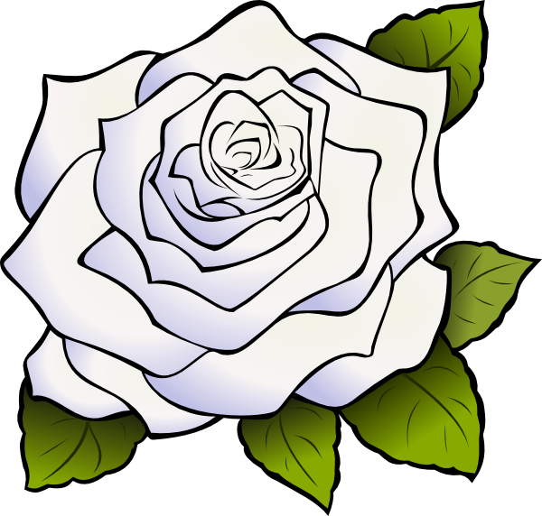 White Rose Clip Art at Clkercom  vector clip art online