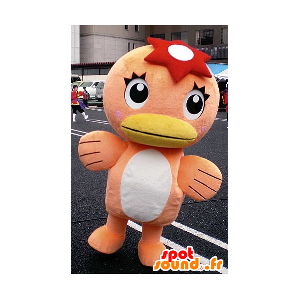 Purchase Orange and white duck mascot in Ducks mascot