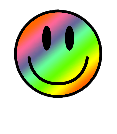 gif trippy rainbow MY EDIT smiley face transparent