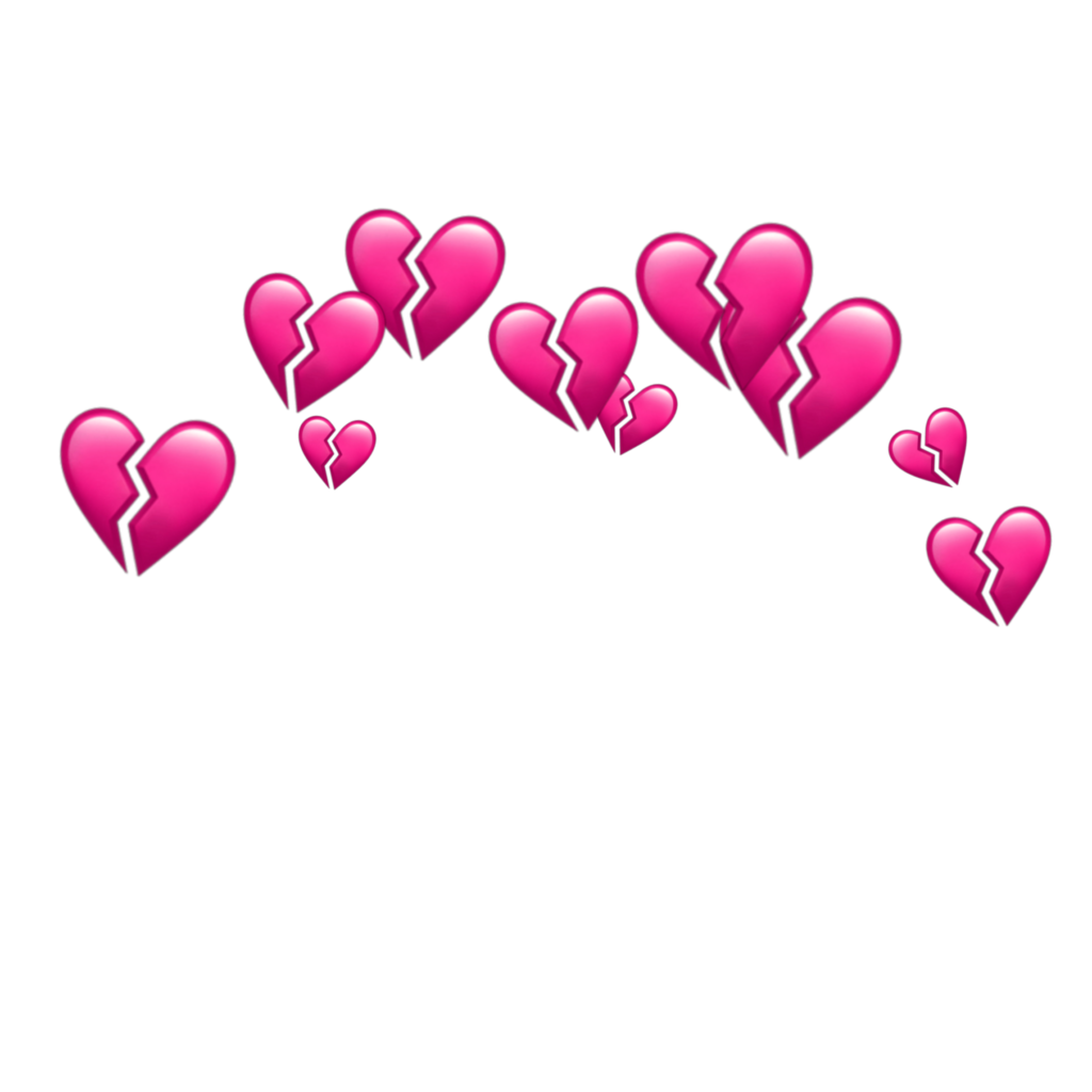 freetoeditheart hearts crown tumblr emoji emojis
