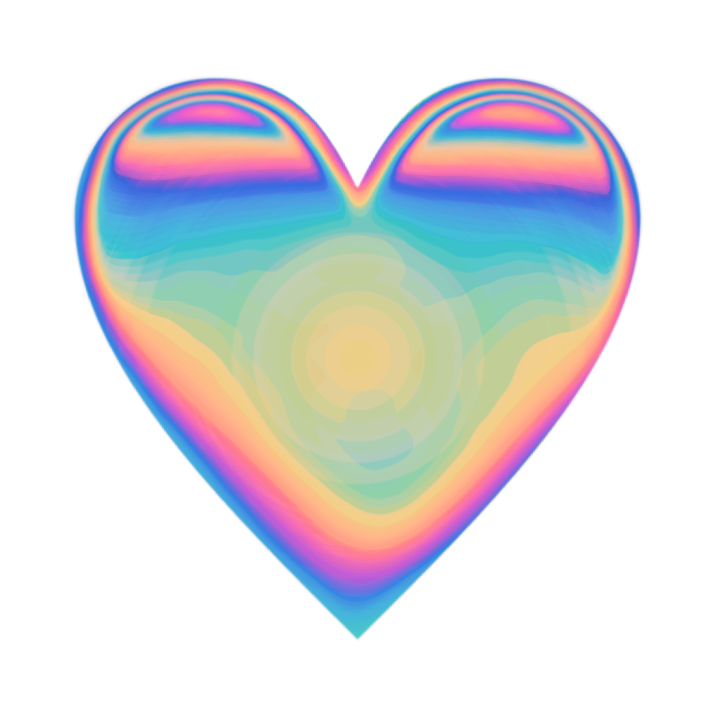 heart emoji heartemoji holo holographic valentine love