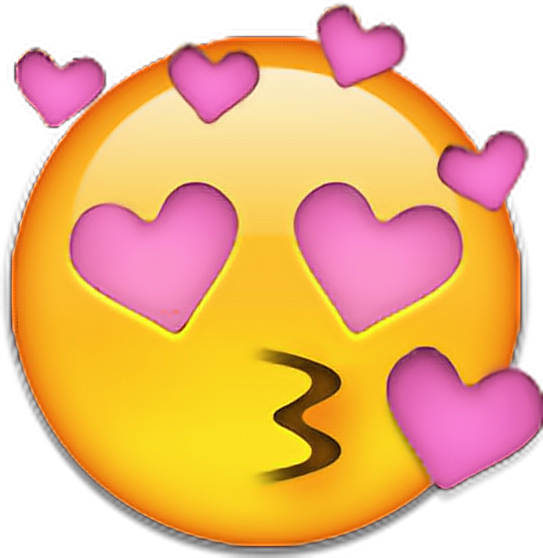 emoji heart pink edit kiss love sticker