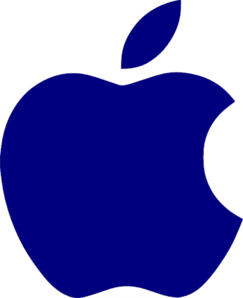 Apple Logo White Clip Art at Clkercom  vector clip art