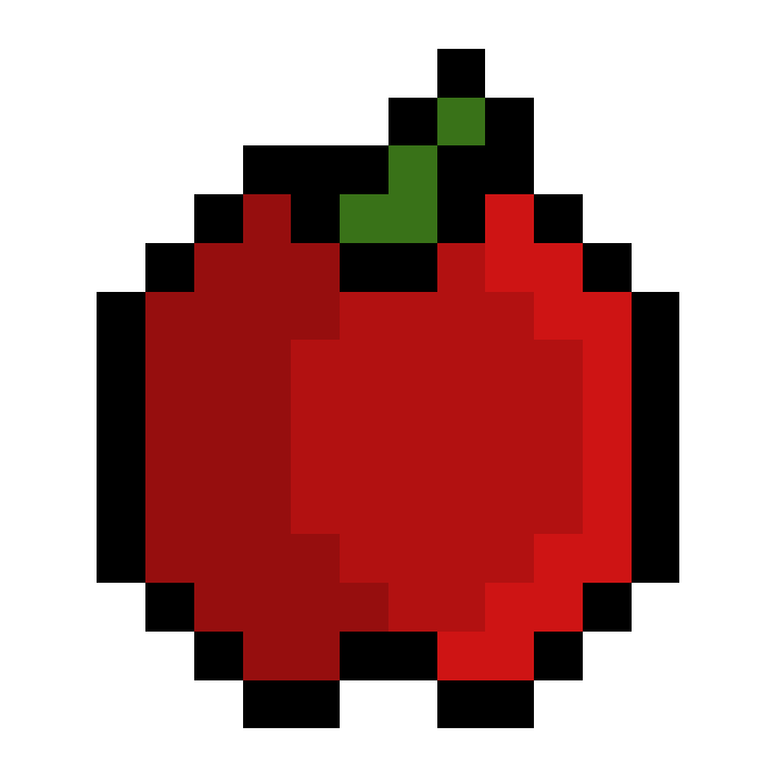 Pixel Apple | GameDev Market - Apple Logo Pixel Art