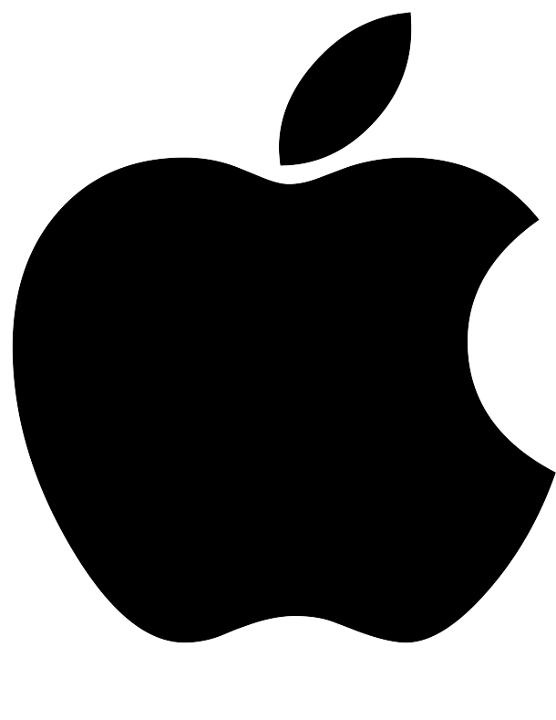 Carve an Apple Logo pumpkin