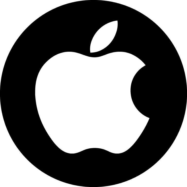 White Transparent Apple Logo  LogoDix