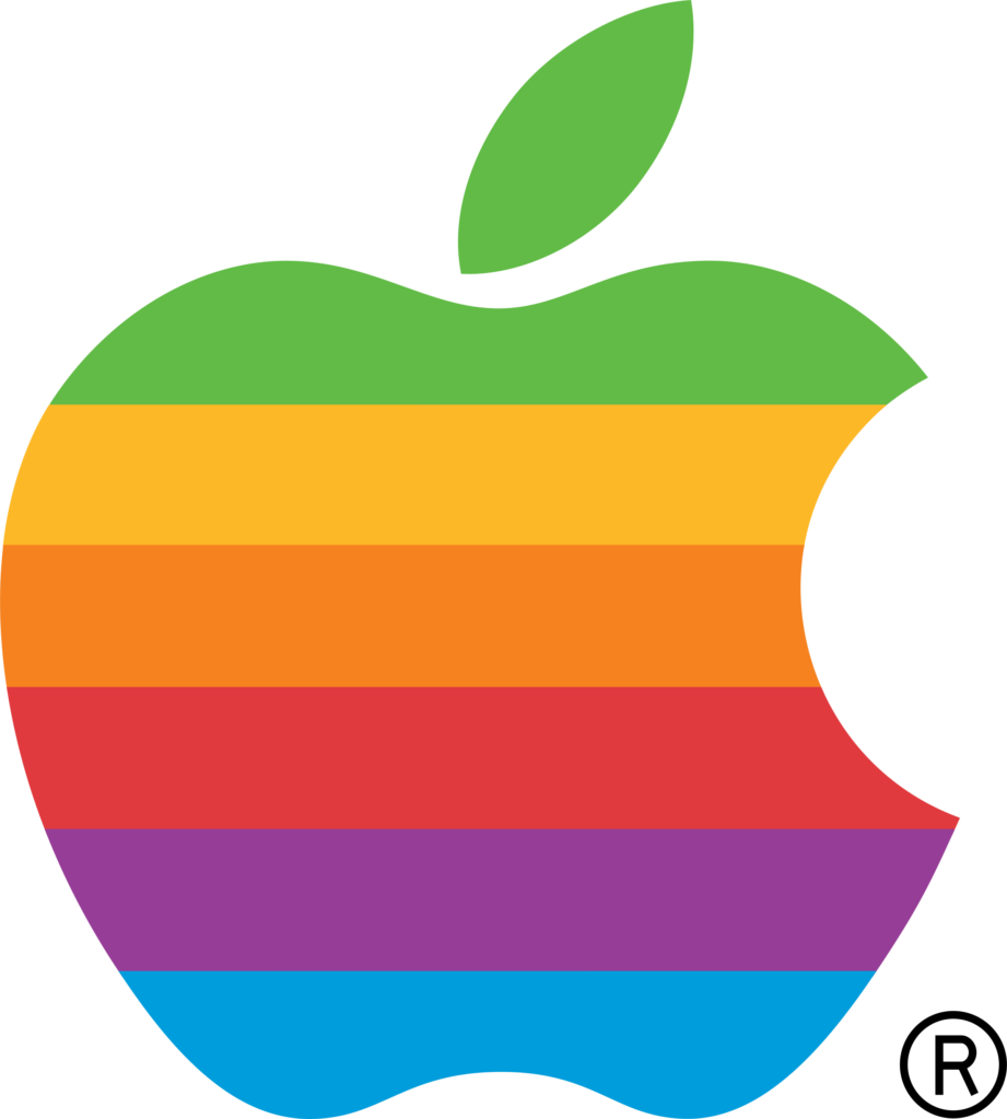 Apple Computer rainbow Logo PNG Transparent  SVG Vector