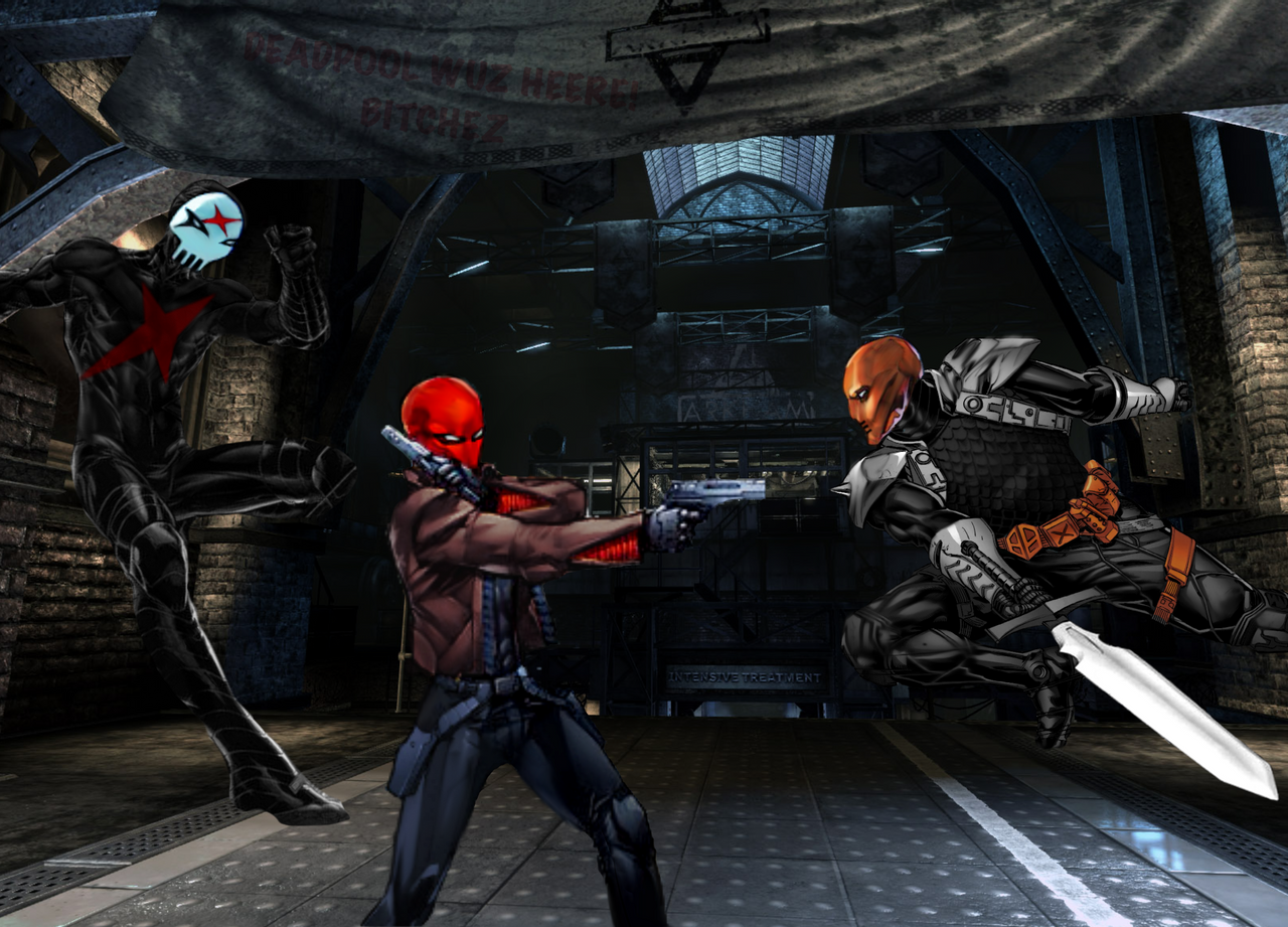 Red Hood VS DeathStroke VS Red X by TonyAntwonio on