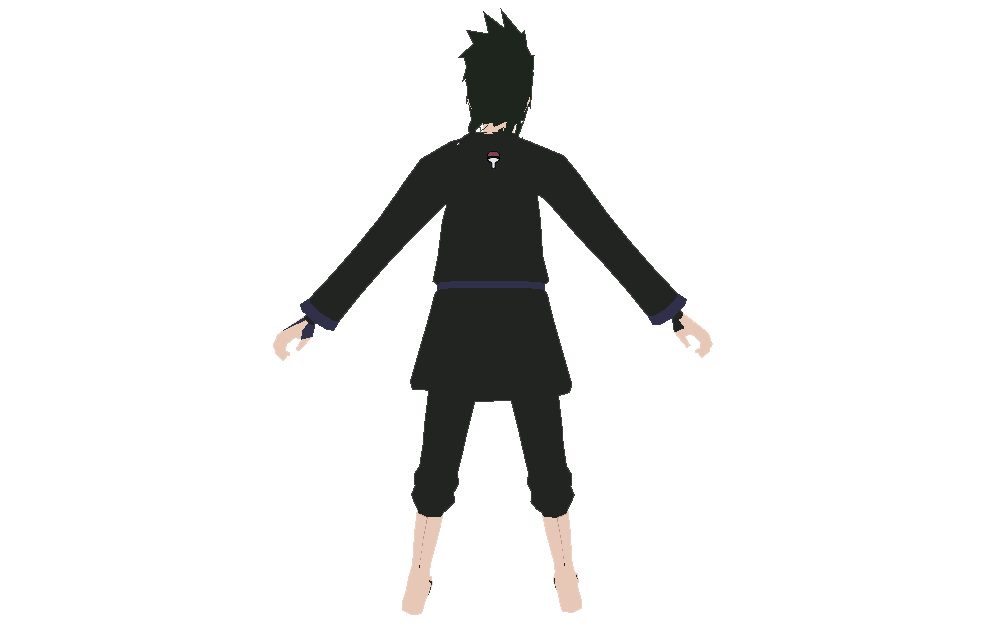 Uchiha Sasuke Black Outfit