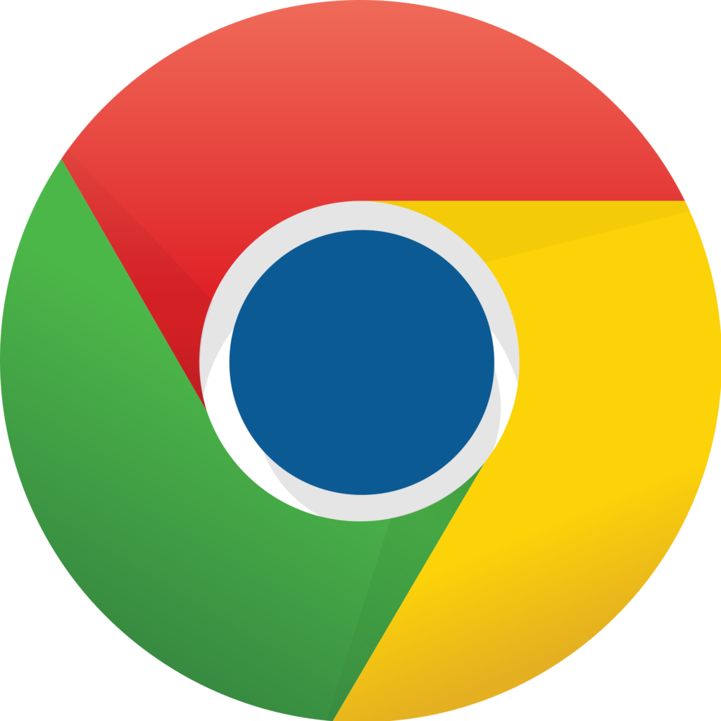 Blue Google Chrome Icon PNG Transparent Background Free