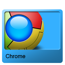 Google Chrome Blue Frame Icon PNG ClipArt Image  IconBugcom