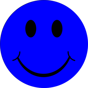 Blue Smiley Face Clip Art at Clkercom  vector clip art