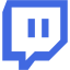 Royal blue twitch tv icon  Free royal blue site logo icons