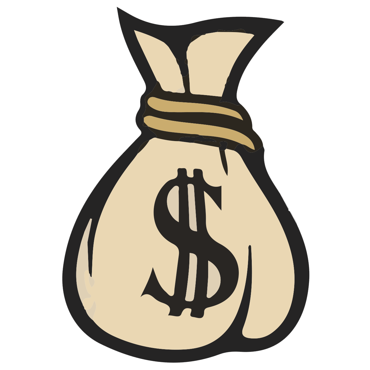 Money Bag Sign Tattoo Stencils | Money tattoo, Money bag ... - Cash Money Bag