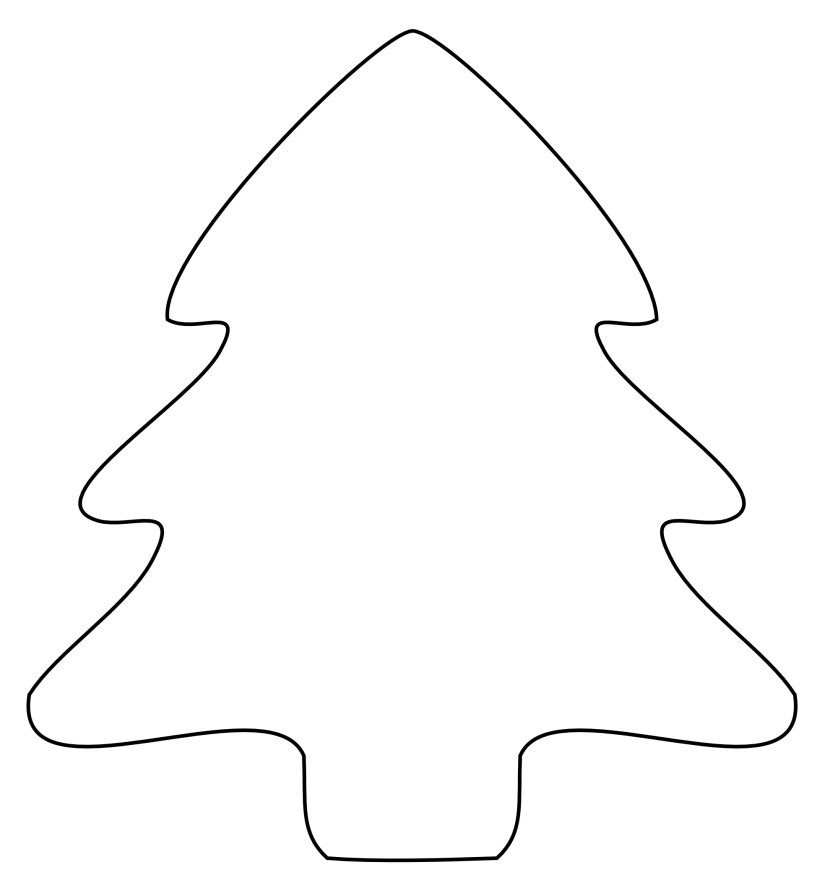 Christmas Tree Clipart Black And White  Clipartioncom