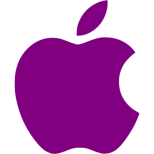 Purple apple icon  Free purple site logo icons