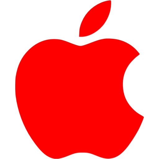 Red apple icon  Free red site logo icons
