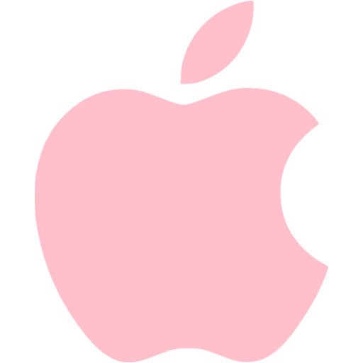 Pink apple icon  Free pink site logo icons