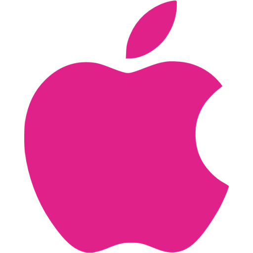 Barbie pink apple icon - Free barbie pink site logo icons - Colorful Apple Logo