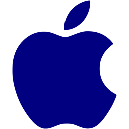 Navy blue apple icon  Free navy blue site logo icons