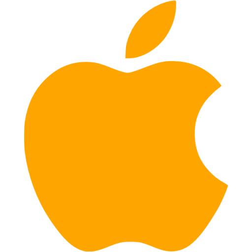 Orange apple icon  Free orange site logo icons