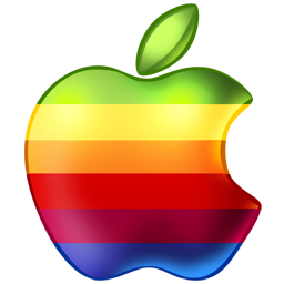 Rainbow Apple Icon PNG ClipArt Image  IconBugcom