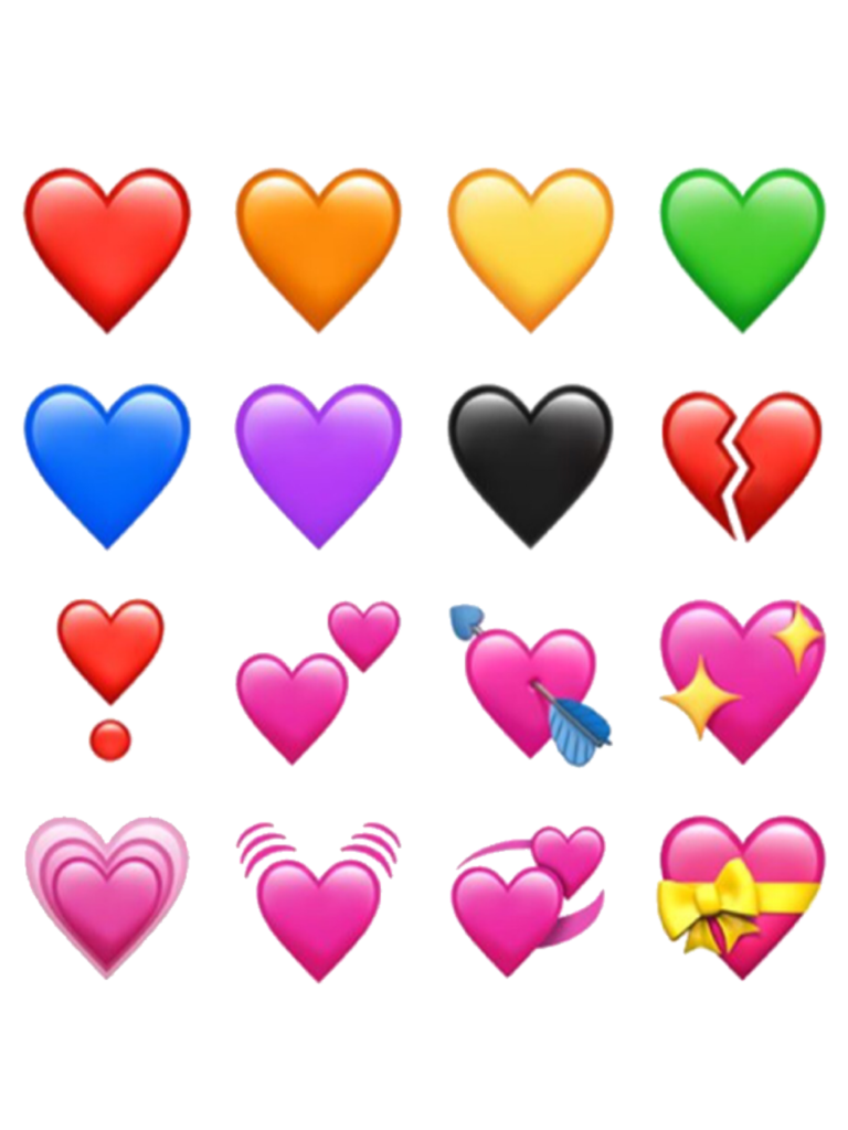 emojis hearts emoji background colors cute cuteemojis
