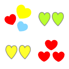 Vivid color colorful heart emoji – Emotikon LINE | LINE STORE - Colorful Heart Emoji