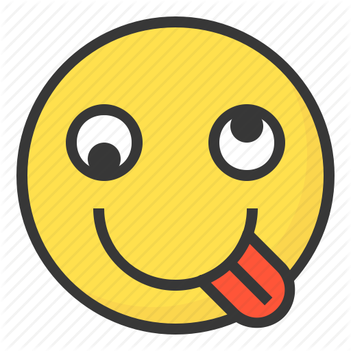 Crazy emoji emoticon expression face hyper silly icon