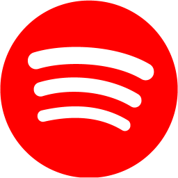 Red spotify icon  Free red site logo icons