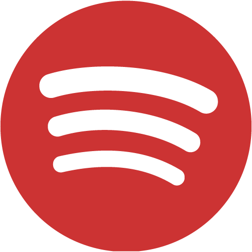 Persian red spotify icon  Free persian red site logo icons