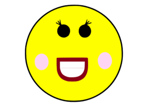 Cute Girl Blushing Smiley Clip Art at Clkercom  vector