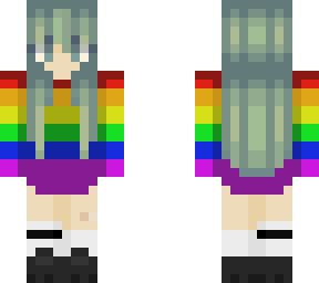 Pride Female Deku  Minecraft Skin