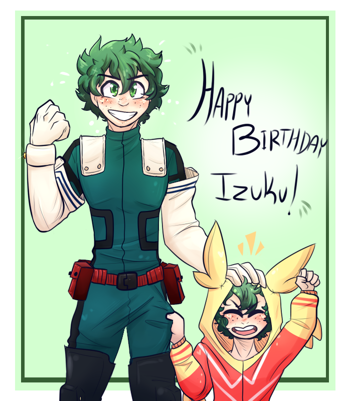 happy birthday deku on Tumblr