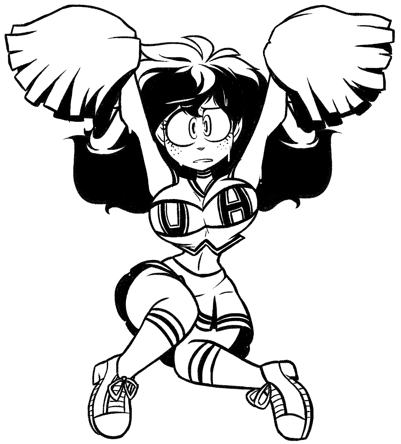 Patreon Cheerleader ?Deku? by FrostLock on DeviantArt - PNG 