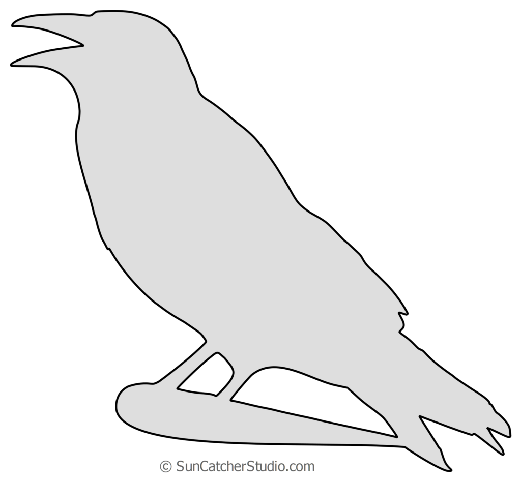 crowsilhouettepatternpng 20001851  Crow silhouette