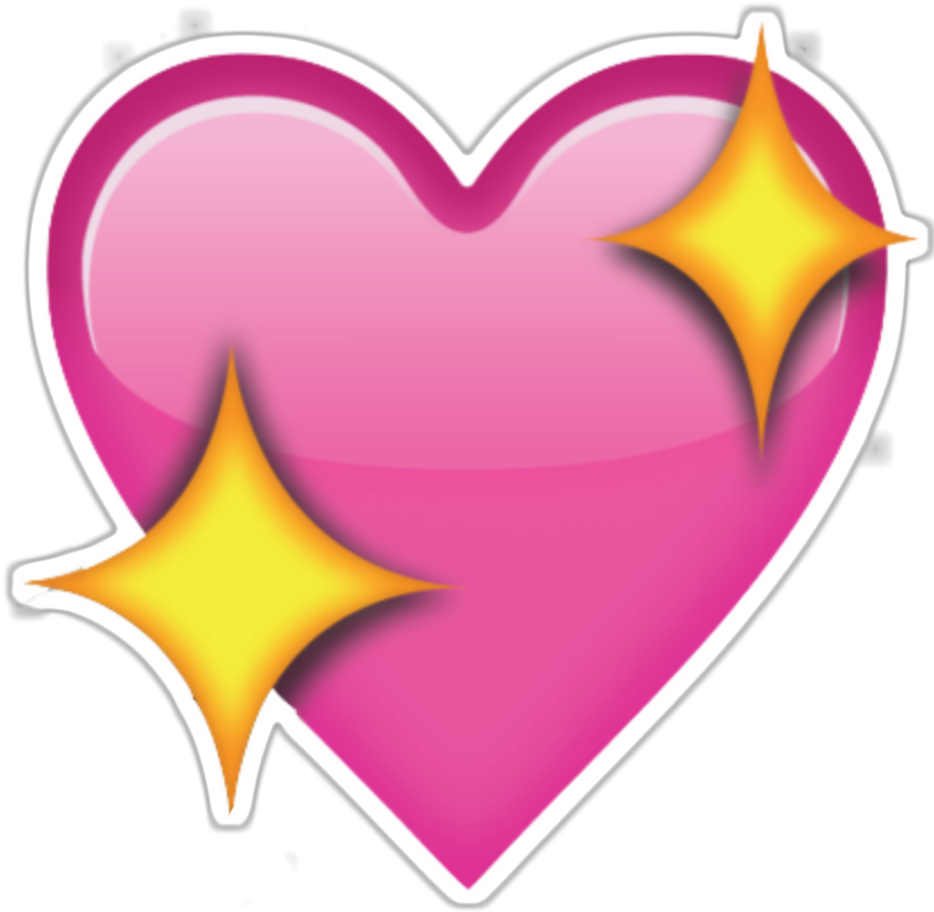 Pink Emoji Heart Png