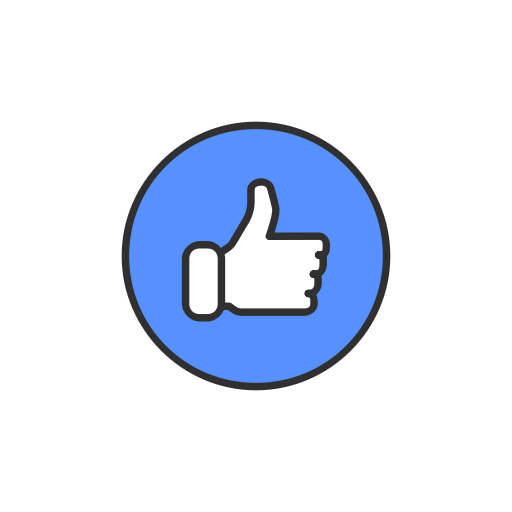 Emoji facebook like like button icon