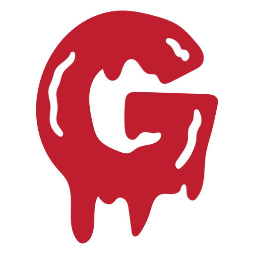 Halloween bloody letter g  Transparent PNG  SVG vector file