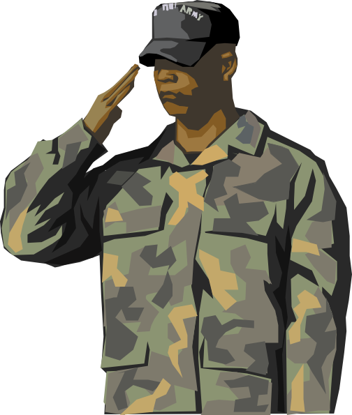 Free Soldier Saluting Cliparts Download Free Soldier