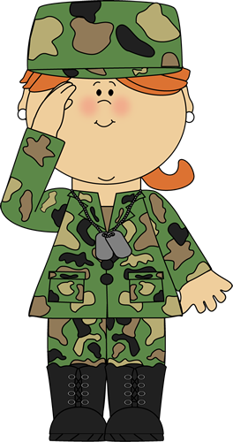 Military Girl Saluting Clip Art  Military Girl Saluting