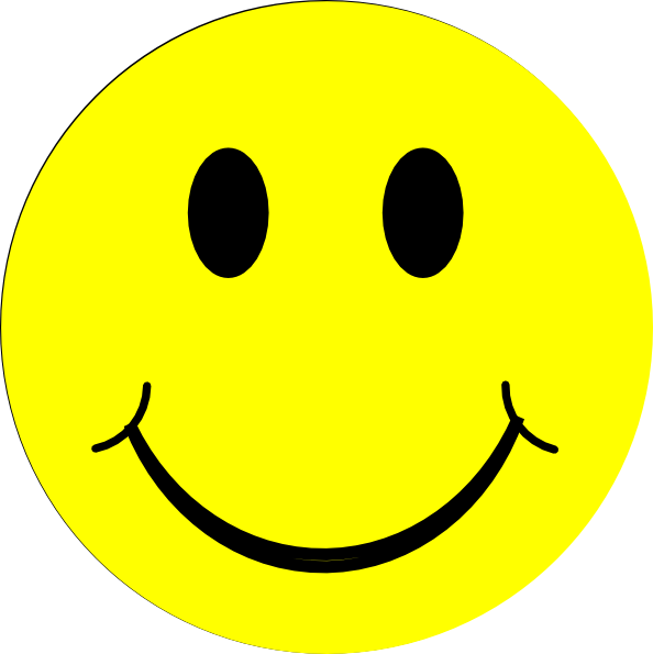 Yellow Happy Face Clip Art at Clkercom  vector clip art