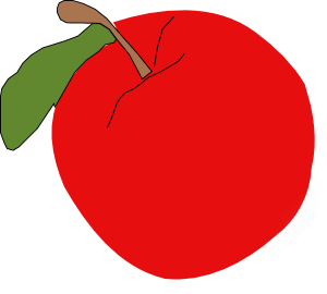 Red Apple clip art (115160) Free SVG Download / 4 Vector - Funny Apple Logo
