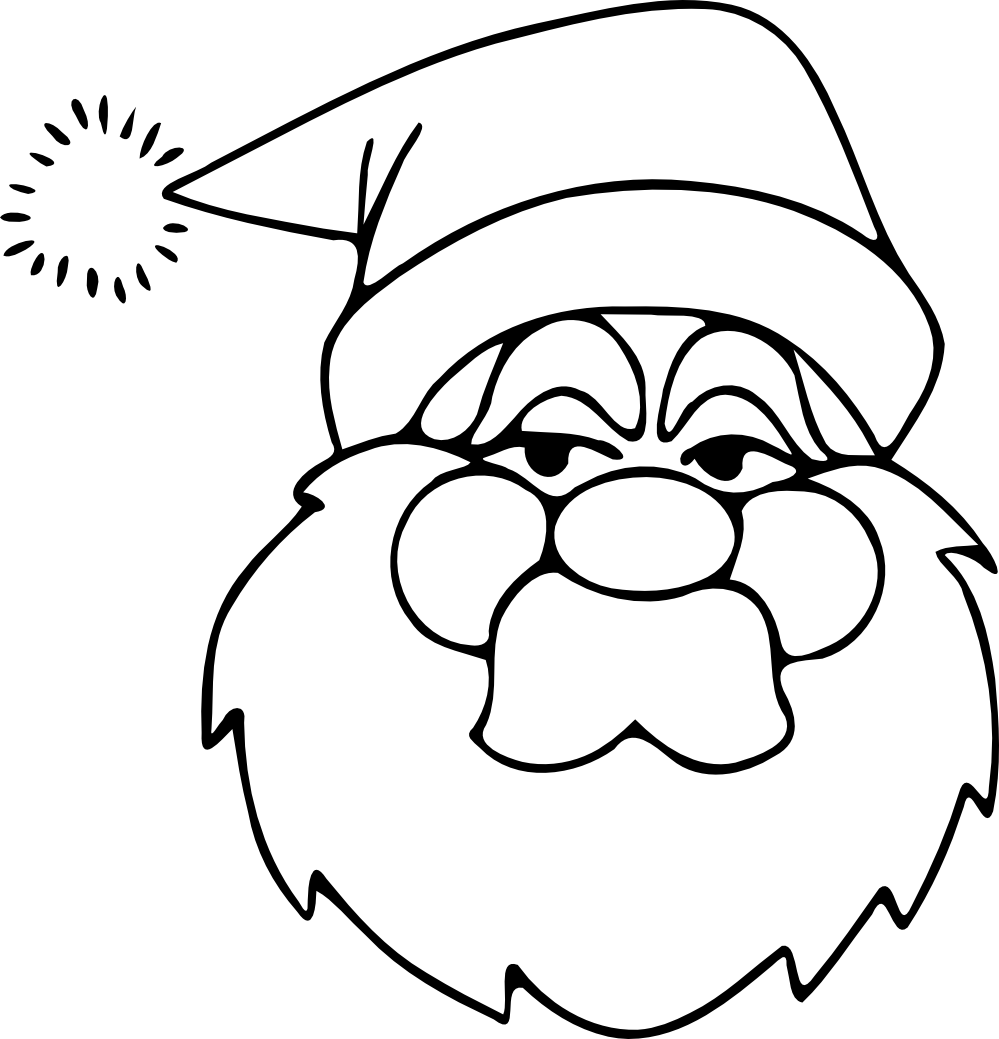 Santa Clip Art Black And White - Cliparts.co - Funny Christmas Clip Art Black and White