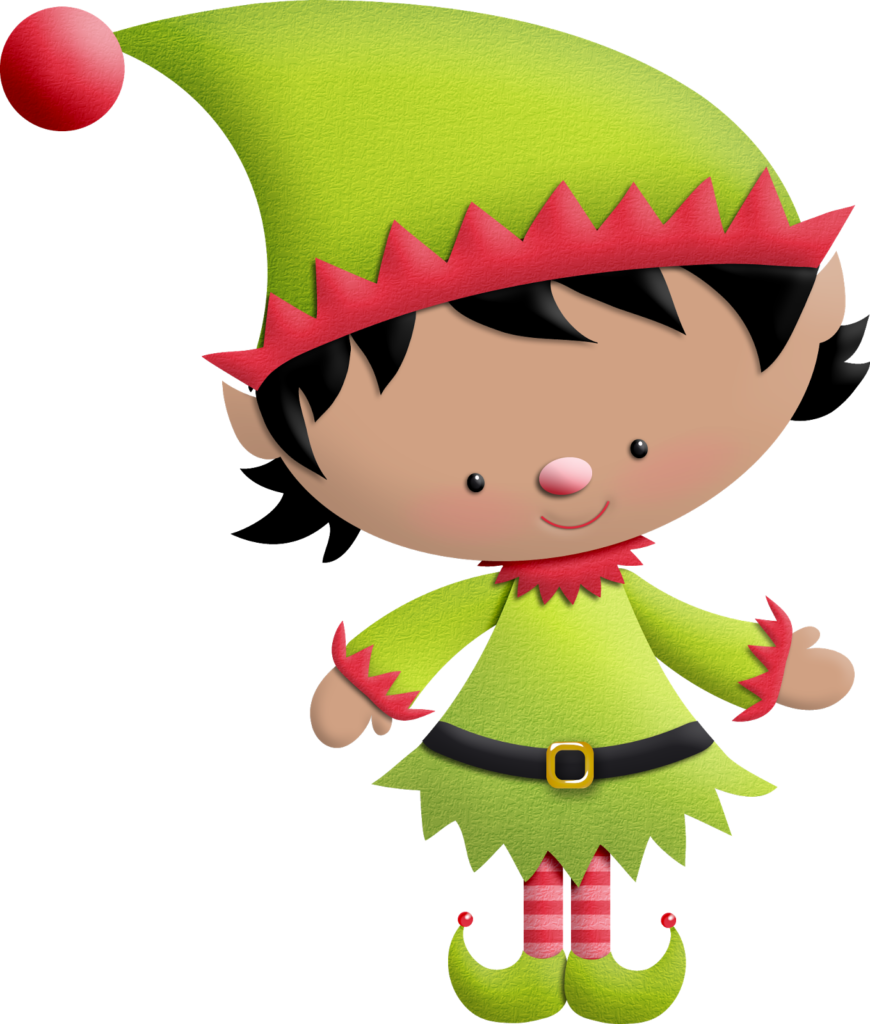 Library of christmas girl elf banner free library png