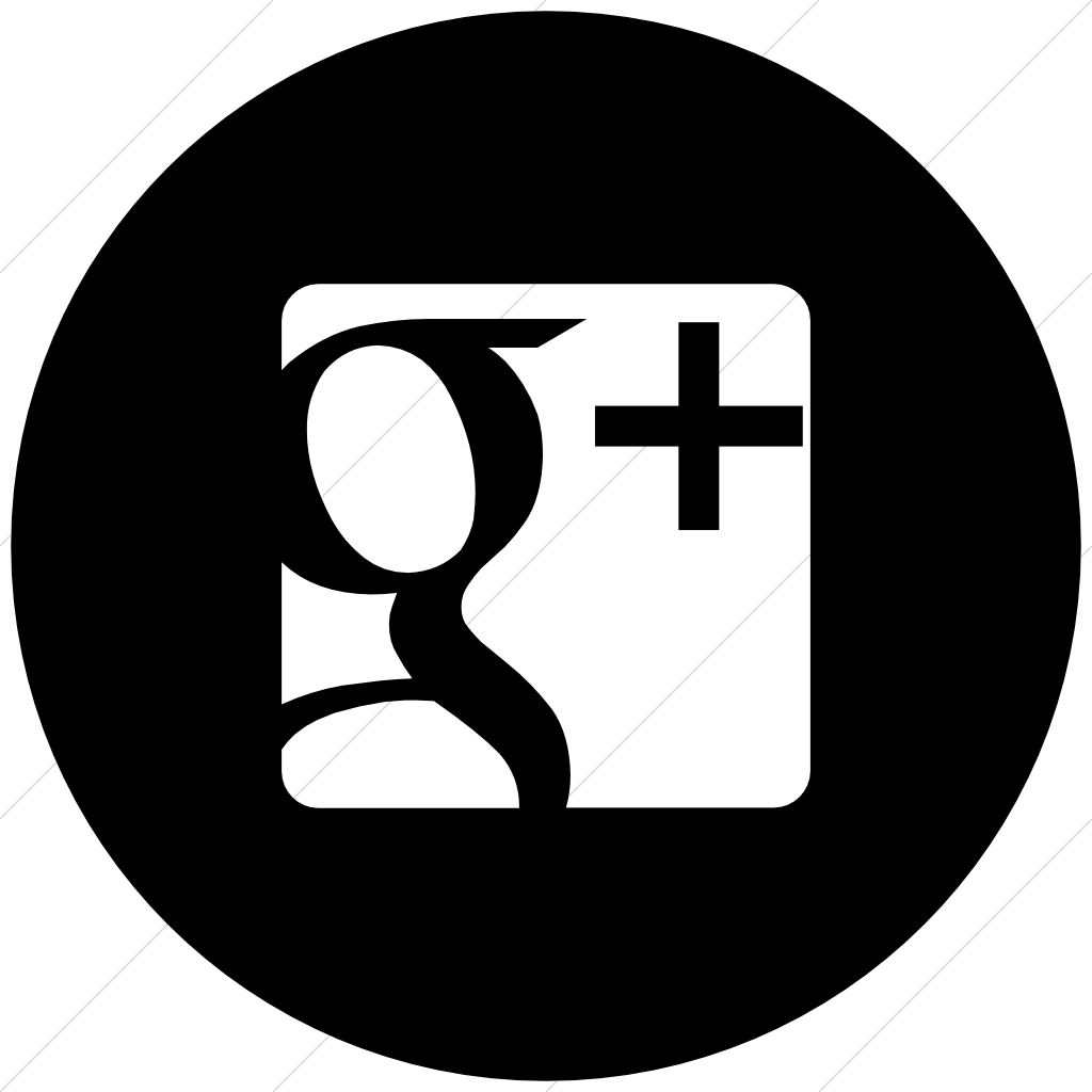 5 Black And White Google Plus Icon Transparent Images