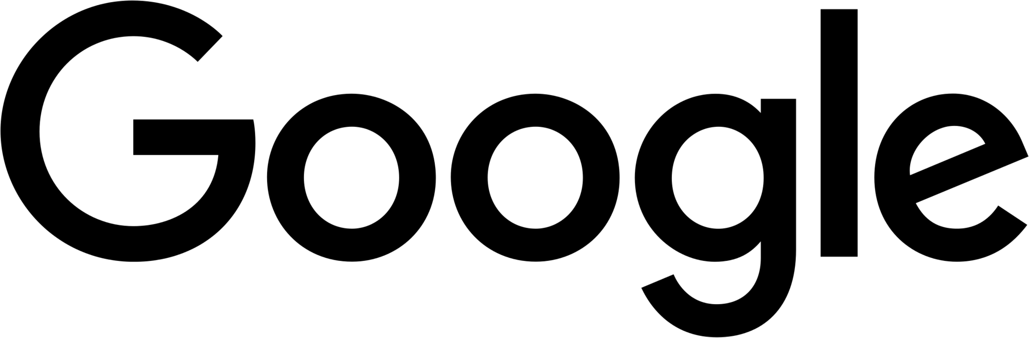 Google Monochrome Logo Black