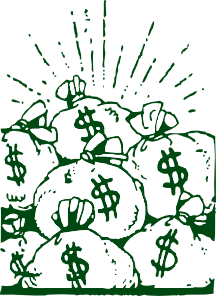 Money Bags clip art 108735 Free SVG Download  4 Vector
